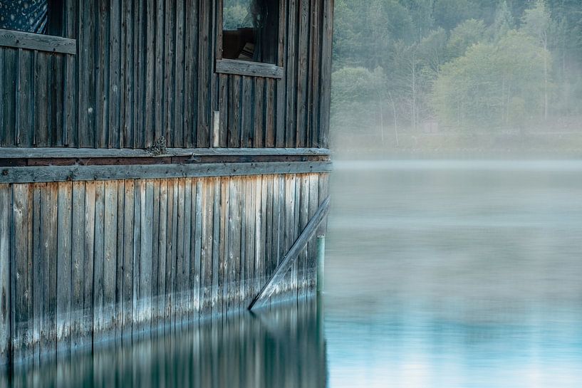 Fischerhütte am See von Thomas Riess