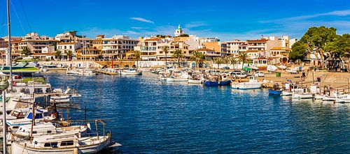 Cala Ratjada town, idyllic town at coast on Mallorca island, Spain