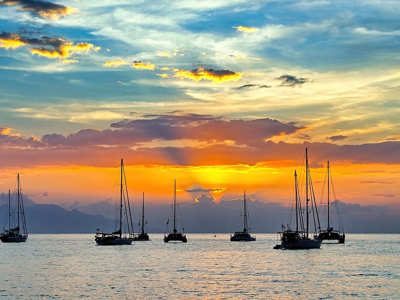 Sunset by Eduard Lamping