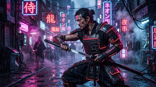 Japan, Cyberpunk Samurai