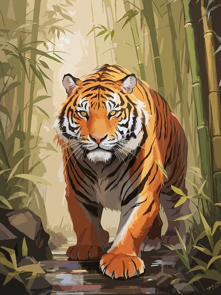 Tigre majestueux par Rizal Azhari