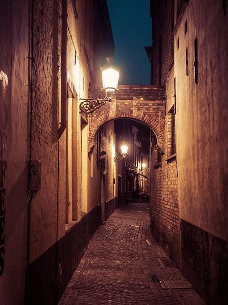 Eine Straße in Brügge von Martijn Tilroe