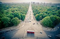 View over the Tiergarten from the Siegessaule in Berlin by Sven Wildschut thumbnail