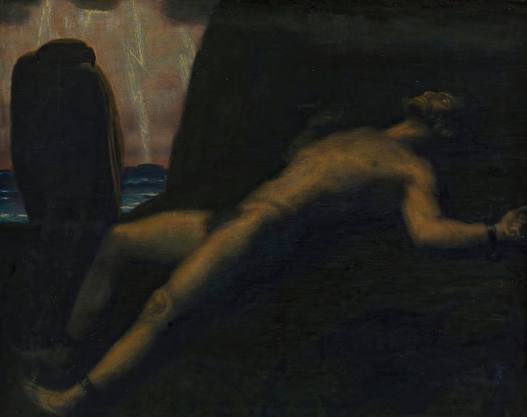 Franz von Stuck - Prometheus (rond 1928) van Peter Balan