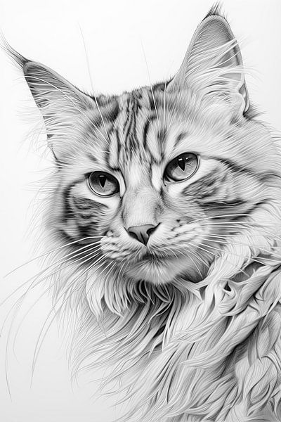 Katze surreal von Bert Nijholt