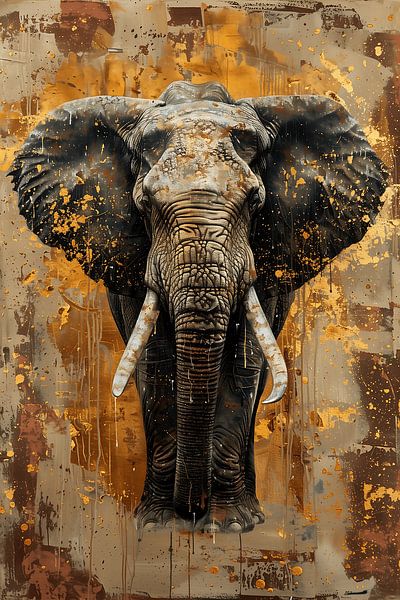 L'éléphant majestueux par Wandpracht