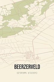 Vintage map of Beerzerveld (Overijssel) by Prints of Place