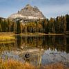 Zwischen dem Lago d'Antorno und den Drei Zinnen (Tre Cime di Lavaredo) von Teun Ruijters