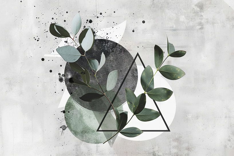 Eucalyptus &amp; Geometry: Organic symmetry by Poster Art Shop