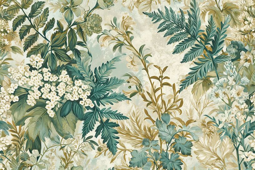Gilded Flora by Wonderful Art