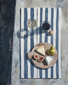 Künstlerische Käseplatte