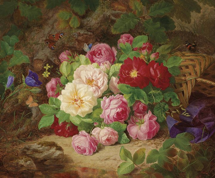 Rozenstuk op de bosbodem, Josef Lauer van Meesterlijcke Meesters