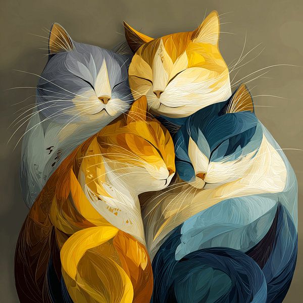 Die vier Katzenmusketiere von Karina Brouwer