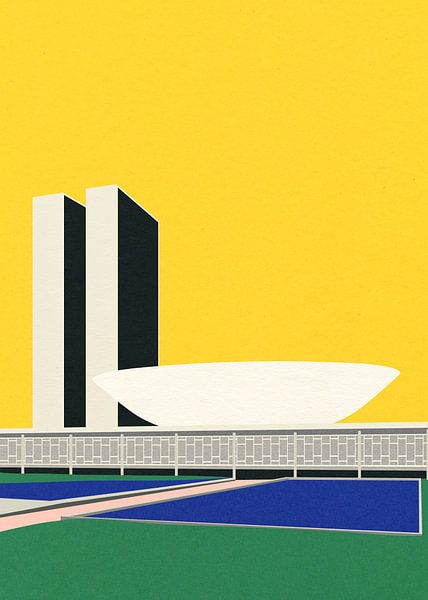 Congresso Nacional Brasilia by Rosi Feist
