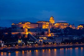 Het kasteelpaleis in Boedapest aan de Donau