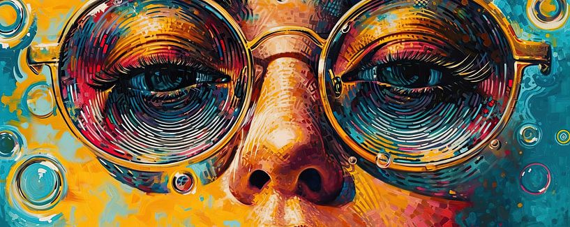 Glasses face by Art Whims