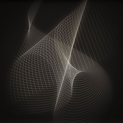 Geometrisch kunstwerk uit serie van 4 - nummer 3