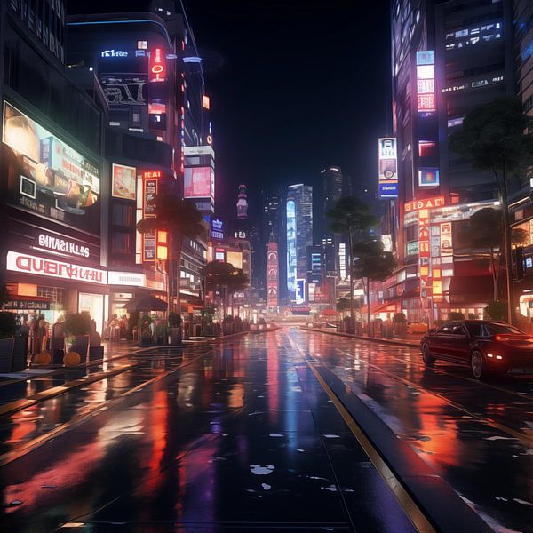 Rio de janeiro in de nacht van TheXclusive Art