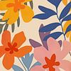 Retro Bloemen, Zomer Bloemen IV van Caroline Guerain