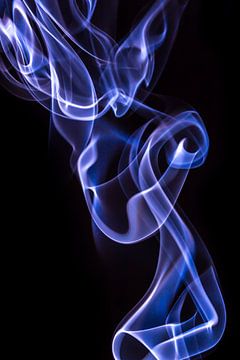 Purple incense on a black background by Robert Wiggers