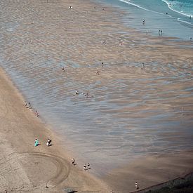 Strandscène aan de Atlantische Oceaan van David Heyer