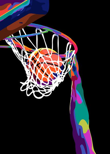 Le basket-ball dans le pop art par IHSANUDDIN .