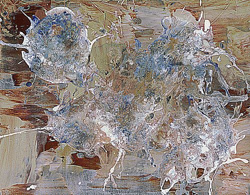 Cappucino Splash abstract schilderij