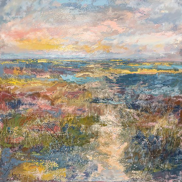 Landschaft | Felder | Impressionismus von ARTEO Gemälde
