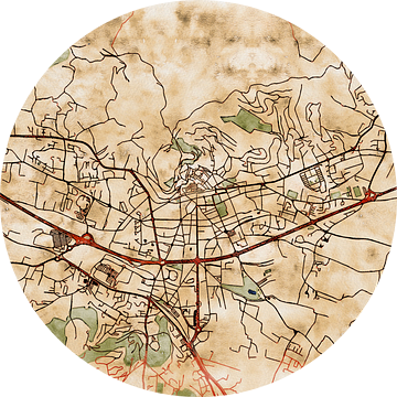 Kaart van Hyères in de stijl 'Serene Summer' van Maporia