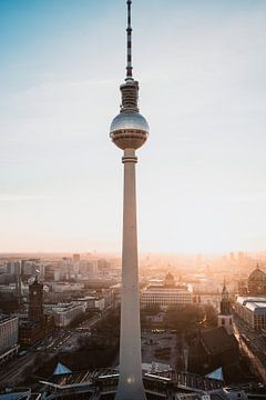 Coucher de soleil sur Berlin