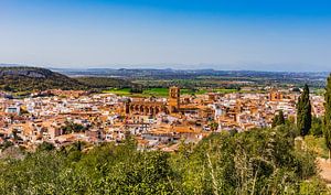 Blick über die Dächer der Altstadt von Felanitx, Mallorca Spanien