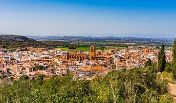 Blick über die Dächer der Altstadt von Felanitx, Mallorca Spanien von Alex Winter