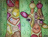 Crazy Giraffe van Nathalie Snoeijen-van Eck thumbnail