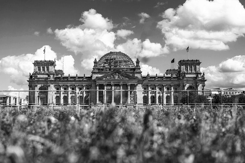 Rijksdaggebouw Berlijn op de Platz der Republik van Frank Herrmann