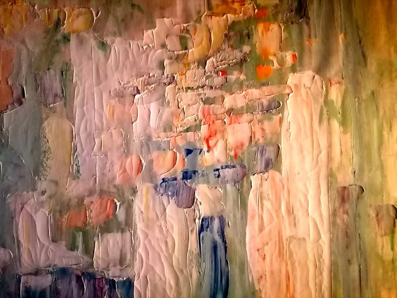 Abstract in olieverf van Maurice Dawson