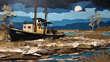 Mississippi stoomboot van Nick Wendt