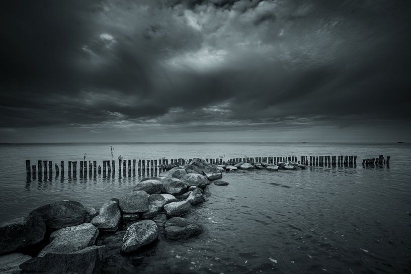 Breakwater near Enkhuizen by peterheinspictures
