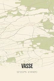 Vintage map of Vasse (Overijssel) by Prints of Place