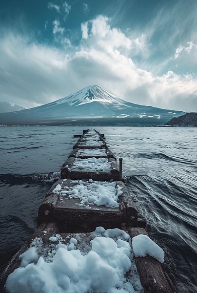 Winter am Bergsee von fernlichtsicht
