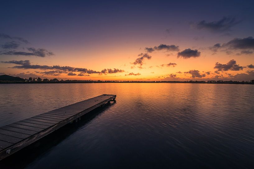 Steiger bij zonsopkomst in Dirkshorn 2 van peterheinspictures