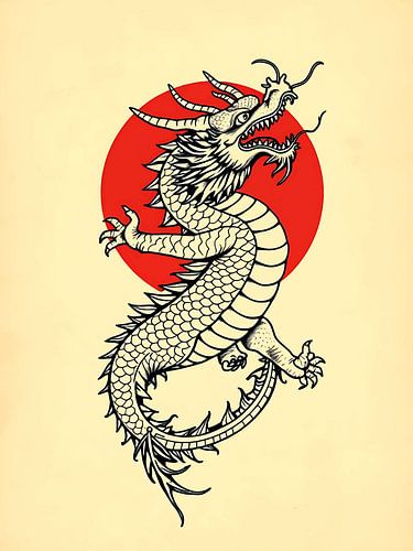 Stijgende spoel draak