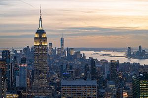 Empire State Building et horizon de Manhattan
