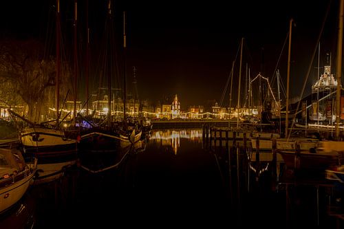 Oud Enkhuizen in de nacht