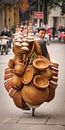 Hanoi, Vietnam, Straßenhändler auf Fahrrad von Dirk Verwoerd Miniaturansicht