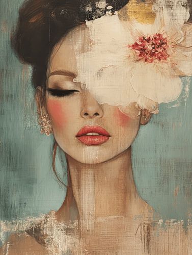 Modern chic and abstract portrait by Studio Allee