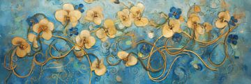 Blauwe Bloemenweelde van Whale & Sons