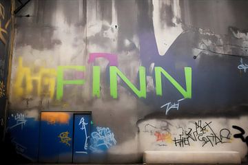 Naamplaat Graffiti Finn van Lonely Art