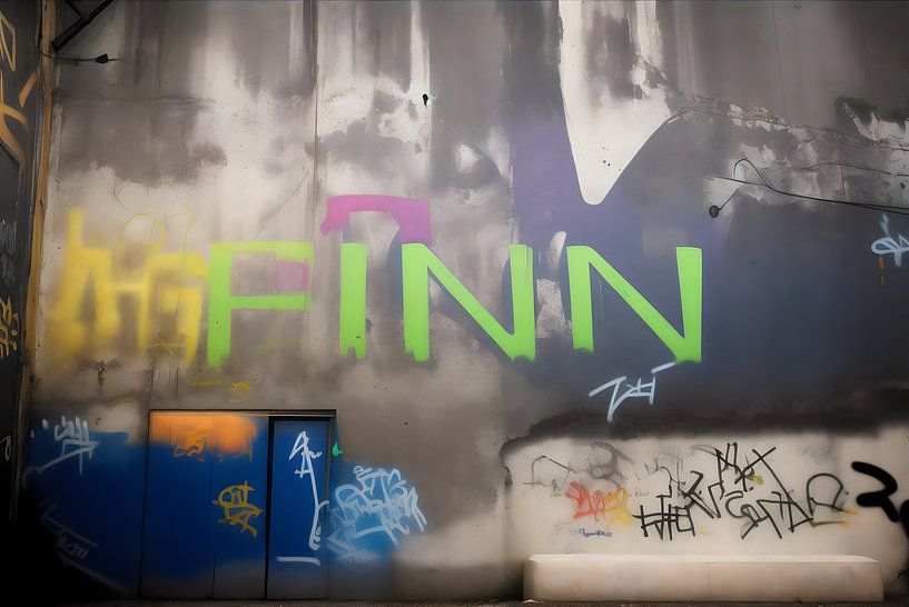 Nameplate Graffiti Finn by Lonely Art
