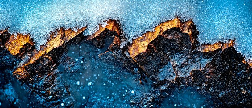 Rocks in the water - Abstract details by Poster Art Shop