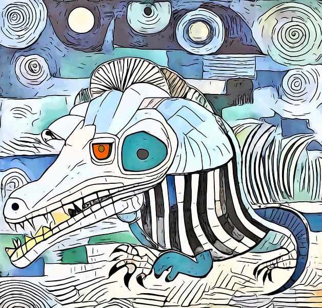 Op safari in Afrika, motief 14 van zam art